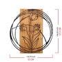 Wallity Tulip Accesorio decorativo de pared Negro y Nogal